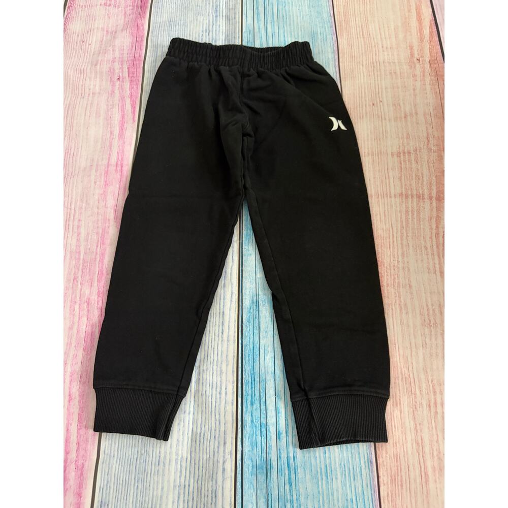 Hurley Boys Size 6 Black Jogger Sweatpants EUC